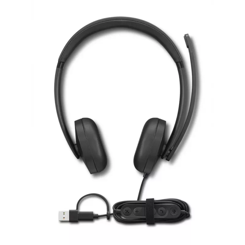 Lenovo VoIP Headset 5000 auricular con cable diadema oficina/call center USB Type-C negro