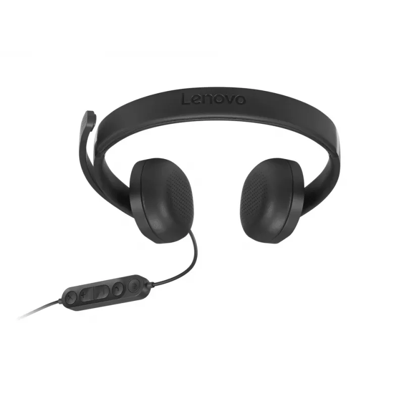 Lenovo VoIP Headset 5000 auricular con cable diadema oficina/call center USB Type-C negro