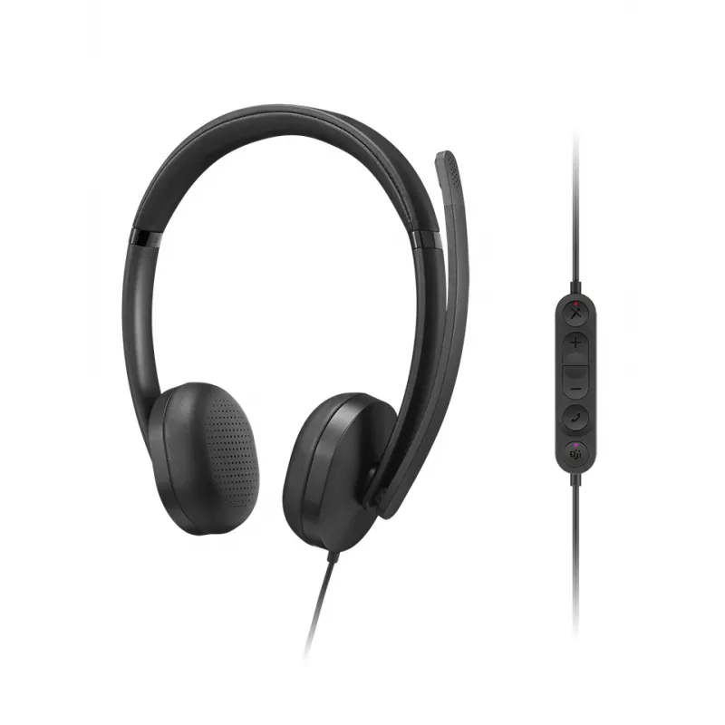 Lenovo VoIP Headset 5000 auricular con cable diadema oficina/call center USB Type-C negro
