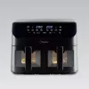 Maestro MR-758 freidora de aire de doble cesta, 2 x 4,5 l (9 l), 2000 W, 80–200°C, 8 programas, negra