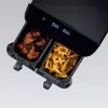 Maestro MR-758 freidora de aire de doble cesta, 2 x 4,5 l (9 l), 2000 W, 80–200°C, 8 programas, negra