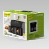 Maestro MR-758 freidora de aire de doble cesta, 2 x 4,5 l (9 l), 2000 W, 80–200°C, 8 programas, negra