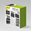 Cuchillo de cocina Maestro MR-1412-negro set de cuchillo y tabla