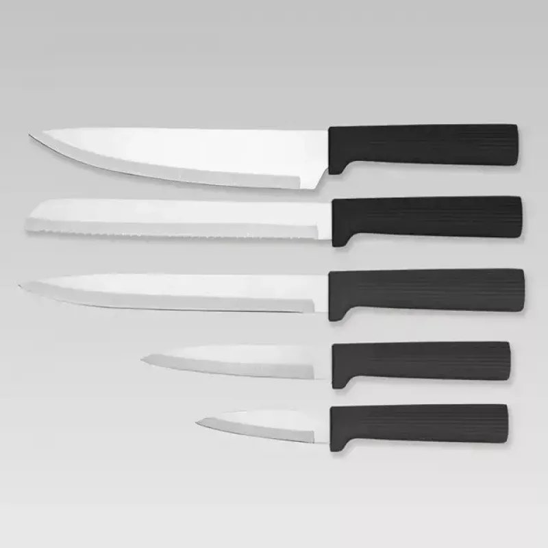 Cuchillo de cocina Maestro MR-1412-negro set de cuchillo y tabla
