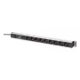 DIGITUS PDU - filtro de frecuencia montable en rack de aluminio 2 m 16 A 3600 W 230 V AC 50/60 Hz 7x seguridad 2x toma