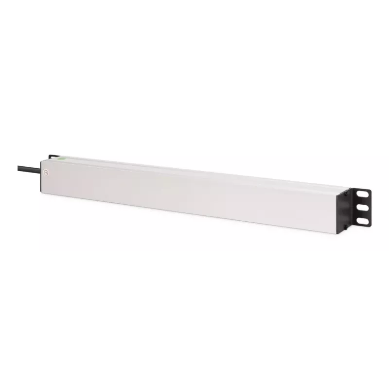 DIGITUS PDU - 1U montaje en rack de aluminio 8x toma schuko 1x salida 16A 230VAC 50/60Hz conector IEC C20
