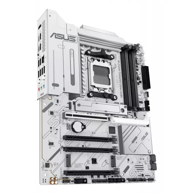 Placa base ASUS X870 MAX GAMING WIFI7 W ATX — AMD X870, socket AM5, DDR5, 4 DIMM, Wi‑Fi 7, 2,5Gb LAN
