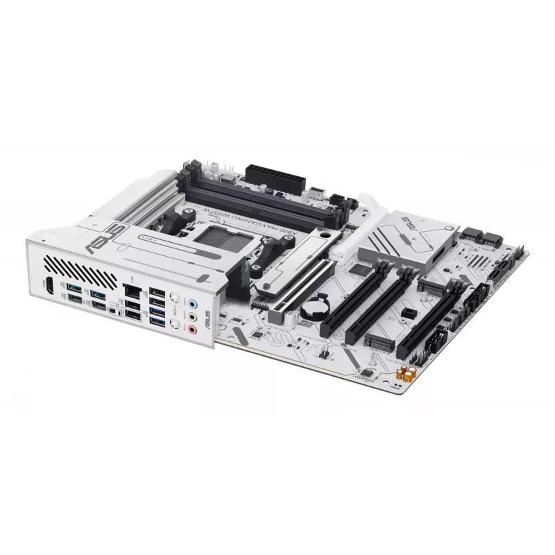 Placa base ASUS X870 MAX GAMING WIFI7 W ATX — AMD X870, socket AM5, DDR5, 4 DIMM, Wi‑Fi 7, 2,5Gb LAN