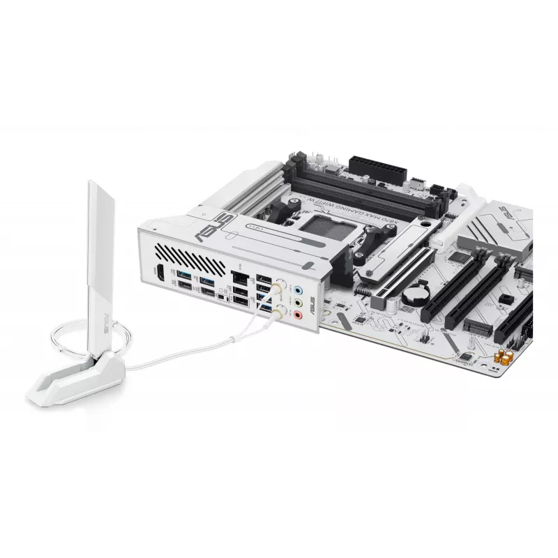 Placa base ASUS X870 MAX GAMING WIFI7 W ATX — AMD X870, socket AM5, DDR5, 4 DIMM, Wi‑Fi 7, 2,5Gb LAN