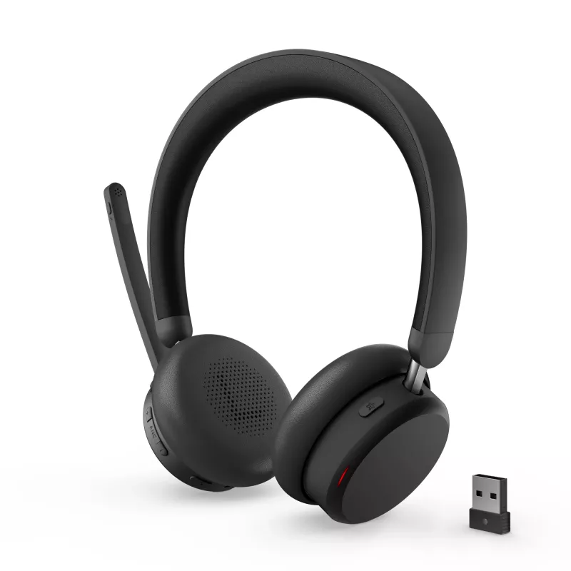 Auriculares con ANC Lenovo 6550 inalámbricos diadema oficina/callcenter USB Type-C Bluetooth negro