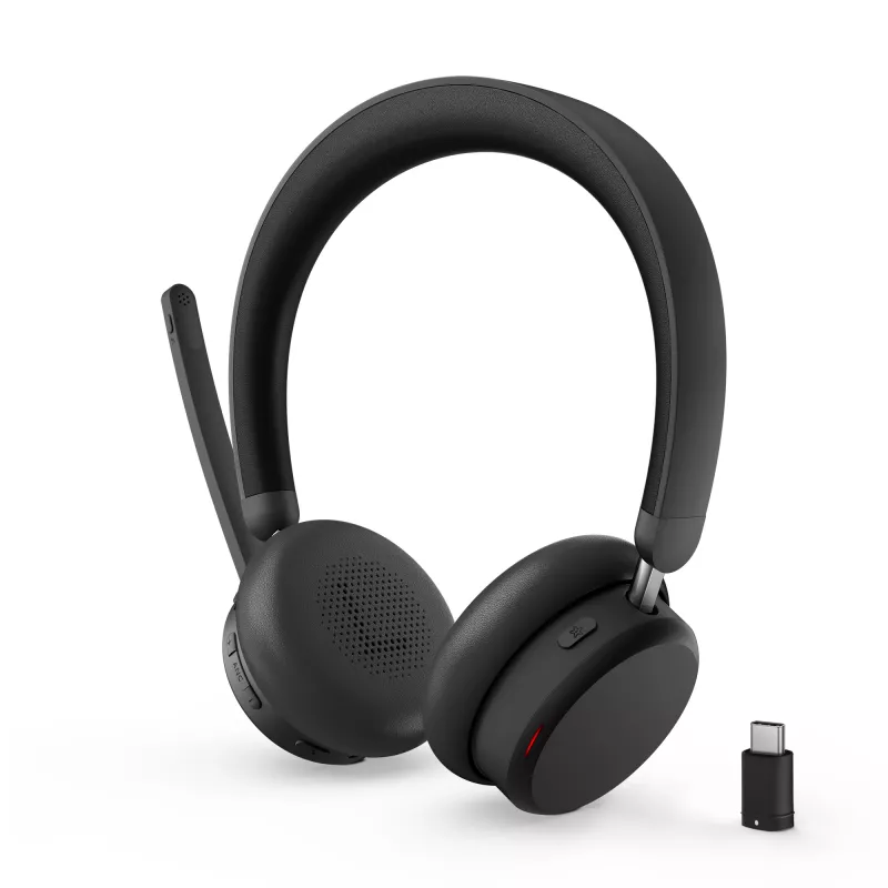 Auriculares con ANC Lenovo 6550 inalámbricos diadema oficina/callcenter USB Type-C Bluetooth negro