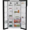 Frigorífico side-by-side Beko GN163140ZGBN independiente 558 L negro