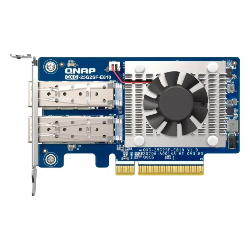Tarjeta de red QNAP QXG-25G2SF-E810 interna fibra óptica 25000 Mbit/s