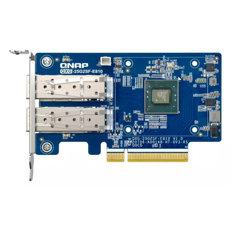 Tarjeta de red QNAP QXG-25G2SF-E810 interna fibra óptica 25000 Mbit/s