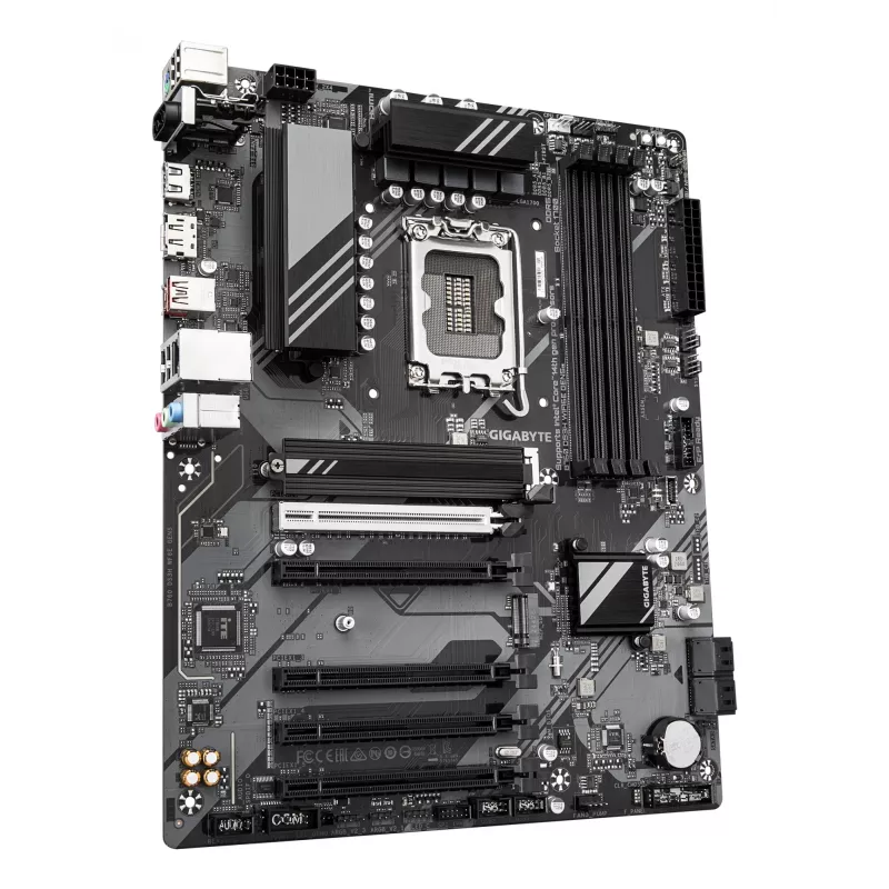 Placa base GIGABYTE B760 DS3H WIFI6E GEN5 - Compatible con CPUs Intel Core de 14.ª gen, VRM digital de 8+2+1 fases, hasta 5600MHz DDR5, 2xPCIe 4.0 M.2, Wi-Fi 6E, 1GbE LAN, USB 3.2 Gen 2x2