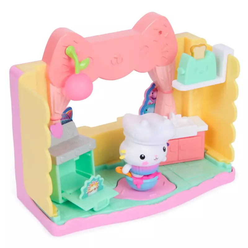 Figura de acción Gabby's Dollhouse Cakeys Sprinkle Cake-tastic cocina multicolor