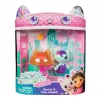 La casa de muñecas de Gabby: La película, MerCat y Kitty Jellyfish, figuras de juego con 2 accesorios, juguete infantil para niñas y niños a partir de 3 años