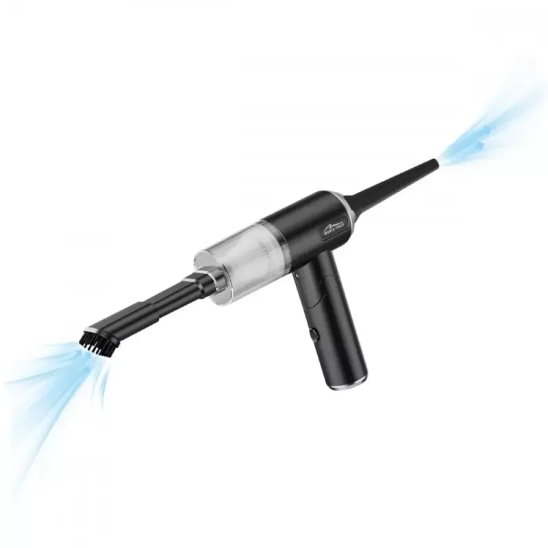 Soplador mini MEDIA-TECH MT6538 2 EN 1 Jet Air Duster — limpiador de mano inalámbrico, 2000 mAh, 65 W, 2500 l/min, 7000 Pa
