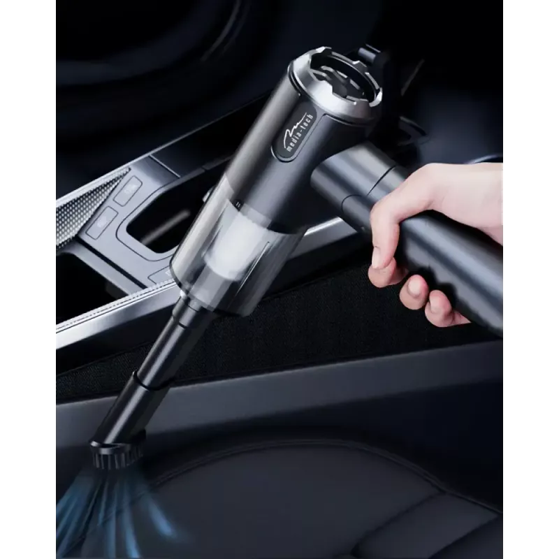 Soplador mini MEDIA-TECH MT6538 2 EN 1 Jet Air Duster — limpiador de mano inalámbrico, 2000 mAh, 65 W, 2500 l/min, 7000 Pa