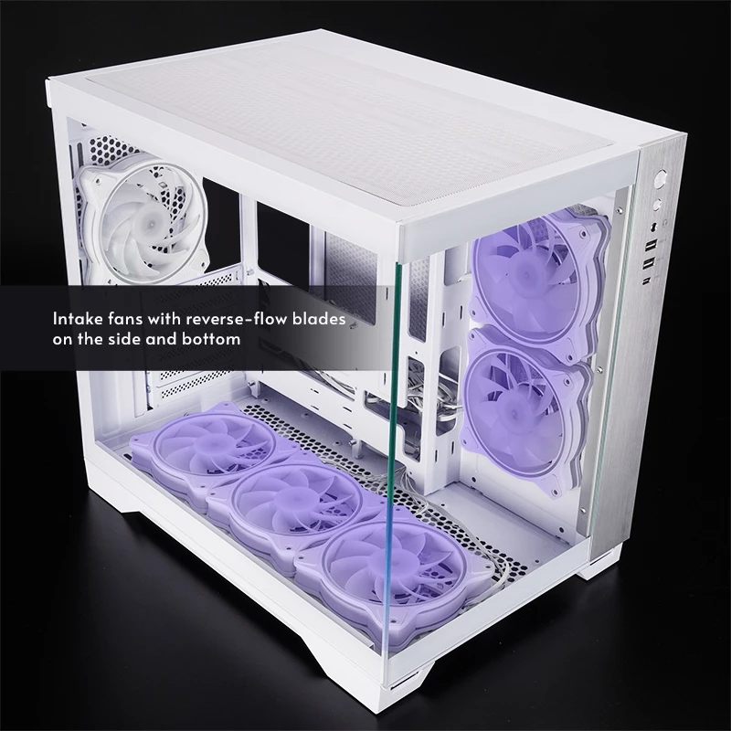 Caja de ordenador Chieftec GM-30W-TG-OP Cube blanca