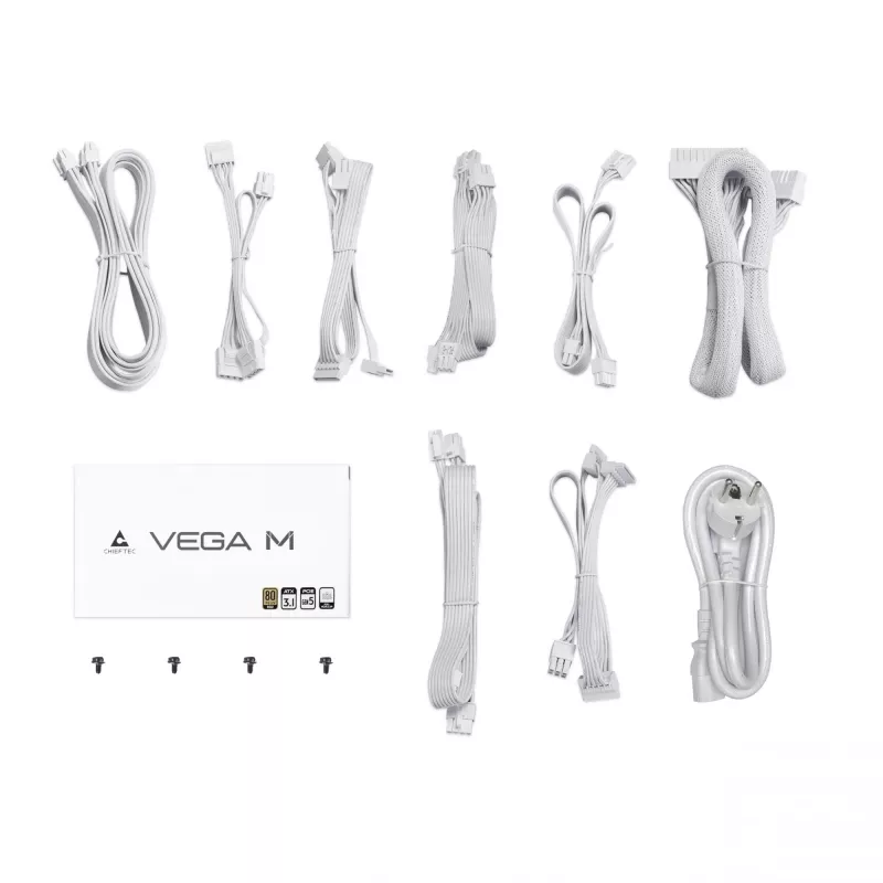 Fuente de alimentación Chieftec Vega PPG-750-CW 750 W 24-Pin ATX ATX blanca