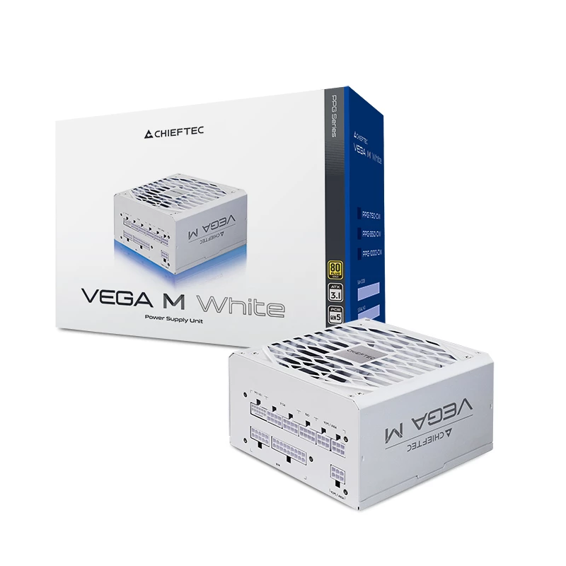 Fuente de alimentación Chieftec Vega PPG-850-CW 850 W 20+4-Pin ATX ATX blanca