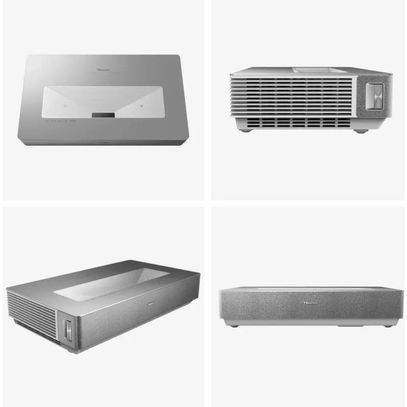 Televisor de proyección Hisense 120L5ND proyector de ultra corta distancia 2700 lúmenes ANSI DLP UHD 4K (3840x2160) negro, plata 3D