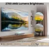Televisor de proyección Hisense 120L5ND proyector de ultra corta distancia 2700 lúmenes ANSI DLP UHD 4K (3840x2160) negro, plata 3D