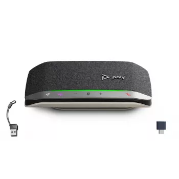 Altavoz de conferencia Poly Sync 20+M adaptador USB-C/A HP POLY