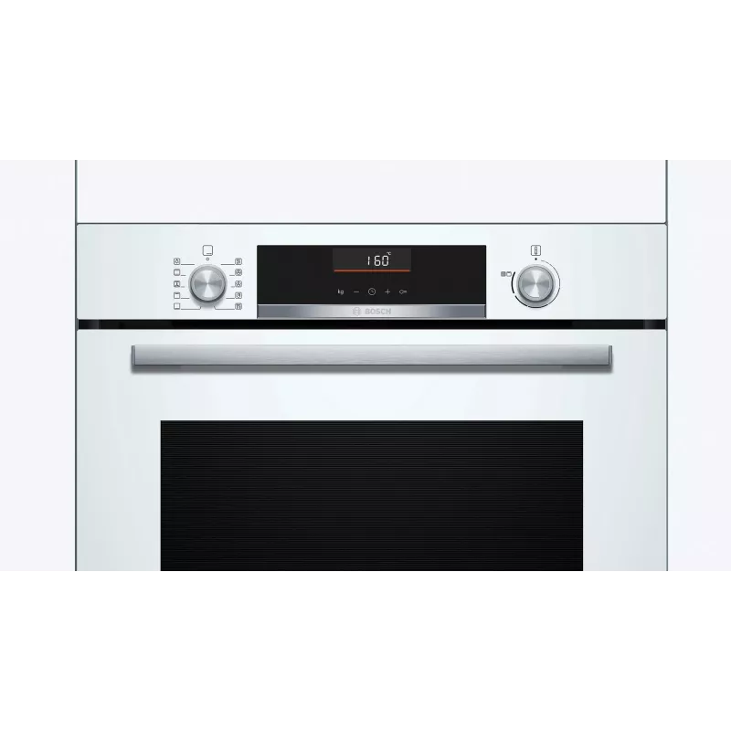 Horno eléctrico empotrable Bosch Serie 6 HBG536EW4 — 71 L, 3400 W, blanco, EasyClean, 10 programas automáticos
