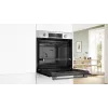 Horno eléctrico empotrable Bosch Serie 6 HBG536EW4 — 71 L, 3400 W, blanco, EasyClean, 10 programas automáticos