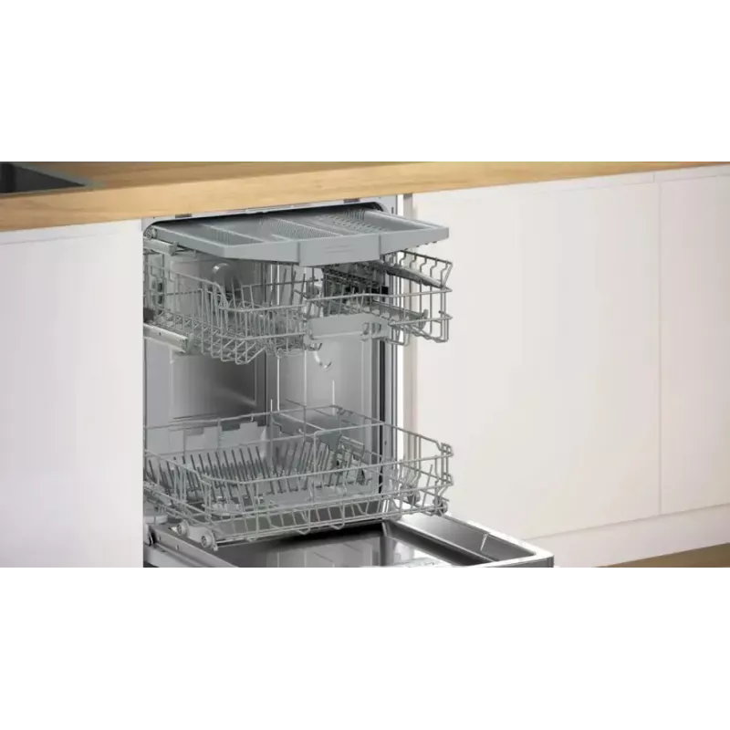 Lavavajillas integrable Bosch SMU2HVS06E — 60 cm totalmente integrado, 14 cubiertos, 5 programas, secado por intercambiador de calor