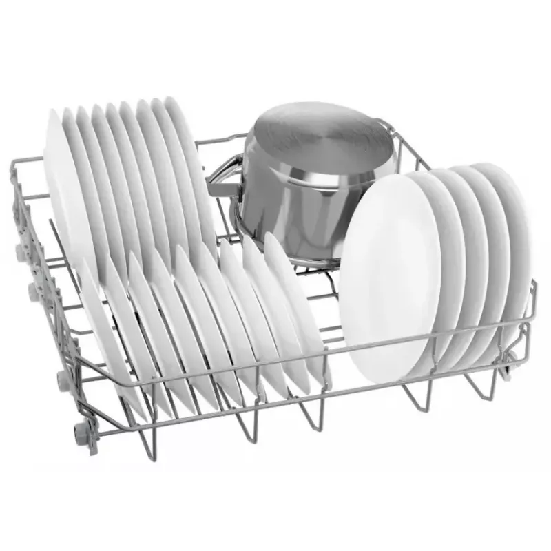 Lavavajillas integrable Bosch SMU2HVS06E — 60 cm totalmente integrado, 14 cubiertos, 5 programas, secado por intercambiador de calor