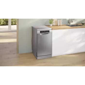 Lavavajillas independiente Bosch Serie 6 SPS6EMI21E — Slimline 45 cm, 10 cubiertos, 8 programas, clase de eficiencia energética B
