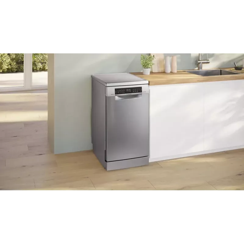 Lavavajillas independiente Bosch Serie 6 SPS6EMI21E — Slimline 45 cm, 10 cubiertos, 8 programas, clase de eficiencia energética B