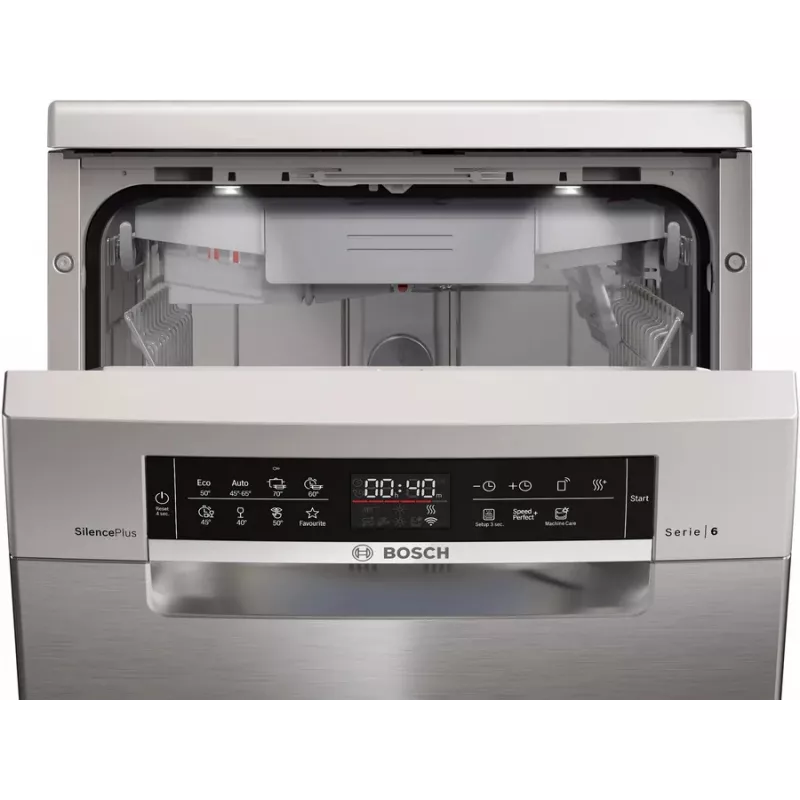 Lavavajillas independiente Bosch Serie 6 SPS6EMI21E — Slimline 45 cm, 10 cubiertos, 8 programas, clase de eficiencia energética B