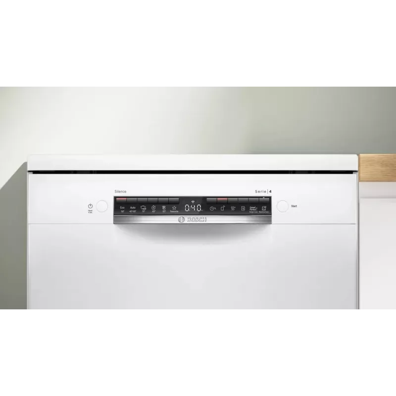 Lavavajillas Bosch Serie 4 SMS4HVW14E independiente 60 cm — 14 cubiertos, 46 dB, intercambiador de calor