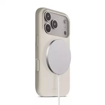 Funda magnética Crong Color Cover con MagSafe para iPhone 17 Pro Stone