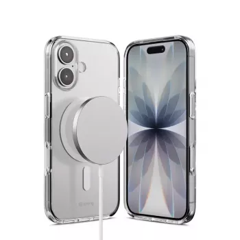 Funda Crong Clear MAG Cover con MagSafe para iPhone 17 transparente CRGCLRMIP1763TRS