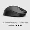 Ratón inalámbrico HP 280 Silent, para diestros, óptico, RF inalámbrico, negro