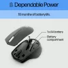 Ratón inalámbrico HP 280 Silent, para diestros, óptico, RF inalámbrico, negro