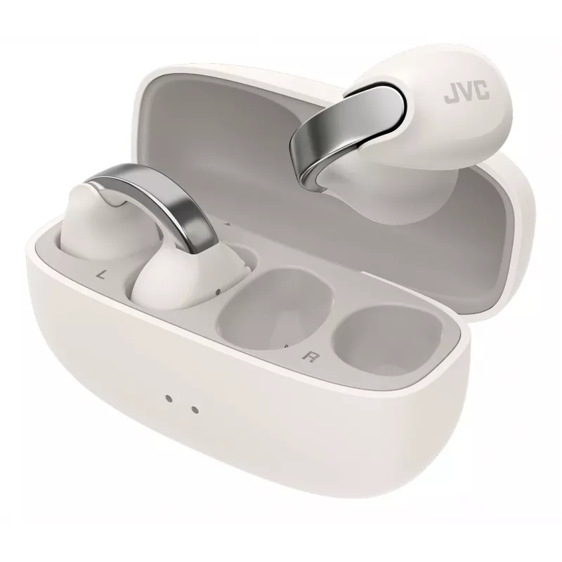 Auriculares JVC HA-NP1T True Wireless Stereo (TWS) ear-clip-on llamadas/música USB Type-C Bluetooth plateados, blancos