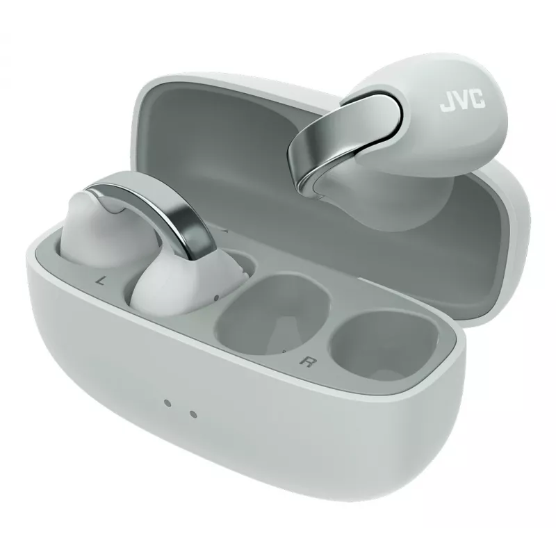 Auriculares JVC HA-NP1T True Wireless Stereo (TWS) ear-clip-on llamadas/música USB Type-C Bluetooth grises, plateados