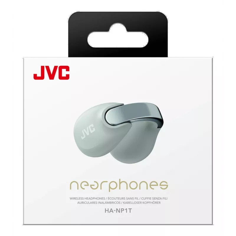 Auriculares JVC HA-NP1T True Wireless Stereo (TWS) ear-clip-on llamadas/música USB Type-C Bluetooth grises, plateados