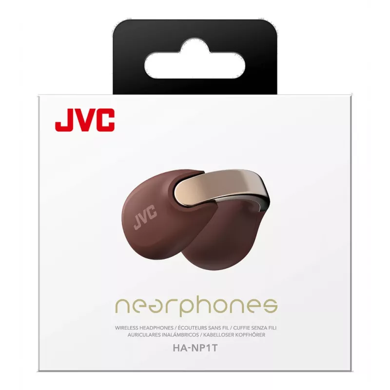 Auriculares JVC HA-NP1T True Wireless Stereo (TWS) ear-clip llamadas/música USB Type-C Bluetooth marrones, plateados