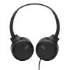 JVC HA-S33UC-BU auriculares supraaurales con cable USB-C, micrófono y mando a distancia, cable de 1,2 m, negros