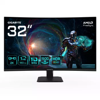 GIGABYTE GS32QCA monitor gaming curvo 80 cm (31,5