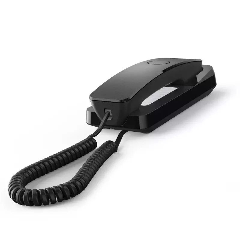 Teléfono analógico Gigaset DESK 200 con auricular con cable, negro