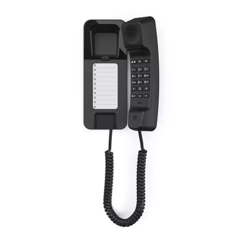 Teléfono analógico Gigaset DESK 200 con auricular con cable, negro