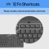 Teclado con cable HP 150, tamaño completo (100 %), con cable, USB, mecánico, QWERTY, negro